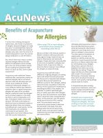 Newsletter - Benefits AcupunctureAllergies - 0323
